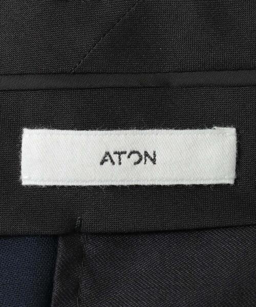 パンツ ATON　HIGH TWIST WOOL WIDE PANTS メンズの画像
