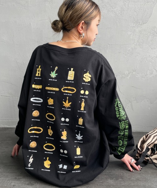 tシャツ 「HUF/ハフ」 JEWELRY バックプリントロンT レディース メンズ