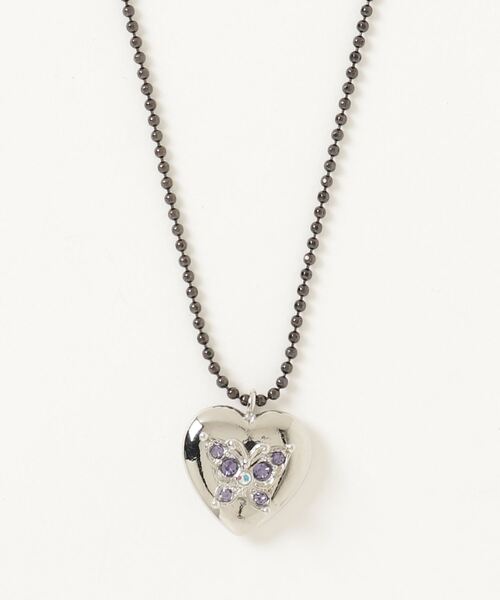 ANNA SUI ネックレス ハート 蝶モチーフ レディース : ZOZOTOWN
