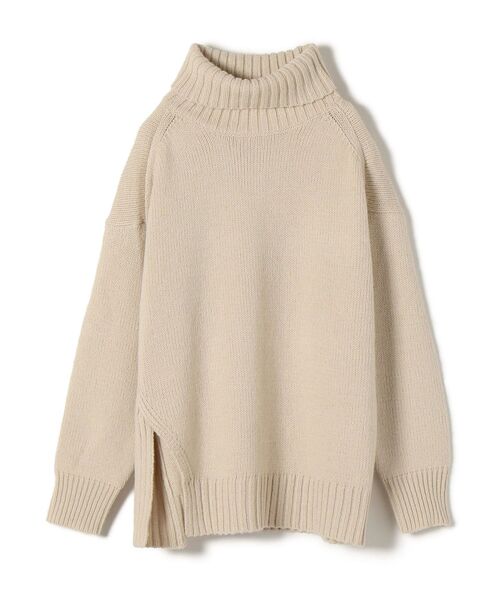 「SHIPS」 タートルネックニット MEDIUM ライトグレー レディース_画像4