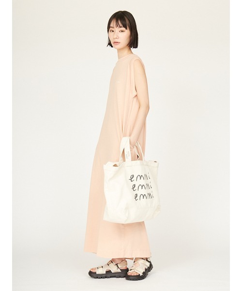 emmi ワンピース 「emmi×ecostore」UpDRIFT emmiロゴワンピース