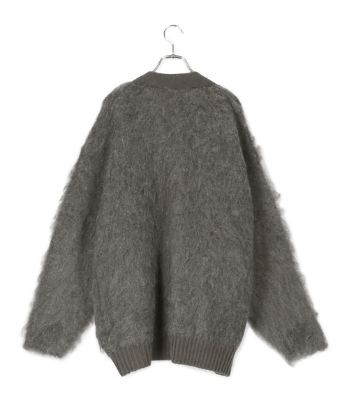 「ADAM ET ROPE'」 ニットカーディガン FREE チャコールグレー レディース_画像3