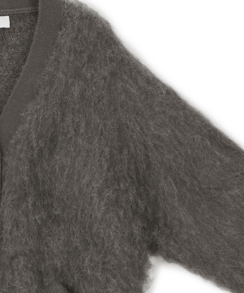 「ADAM ET ROPE'」 ニットカーディガン FREE チャコールグレー レディース_画像5