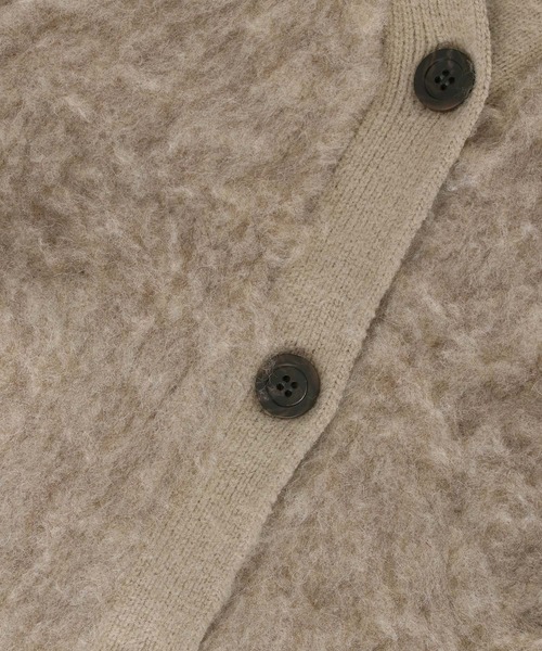 「ADAM ET ROPE'」 ニットカーディガン FREE チャコールグレー レディース_画像9