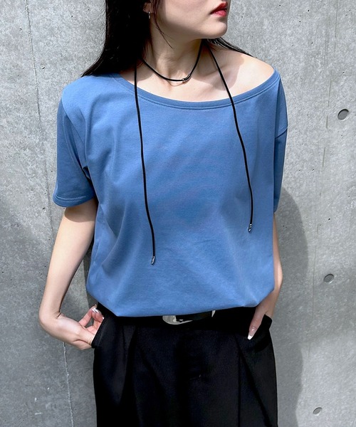 PAGEBOY（ページボーイ） tシャツ ルーズネック2WAYオフショル