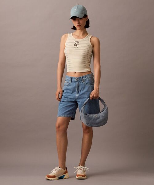 セリーヌ　デニム　ウエストポーチ CELINE セリーヌ マカダム・デニムウエストポーチバッグ/ブルー