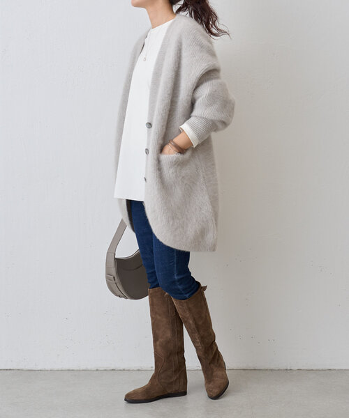 BEARDSLEY（ビアズリー） ニットカーディガン FREE ブラウン