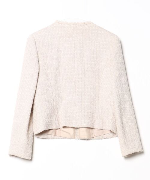 ANAYI（アナイ） ツイードジャケット 36 ベージュ レディース