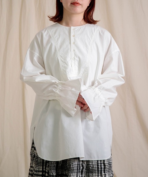 Brocante ブラウス シャツ 「Brocante / ブロカント」 CM30sウェザー