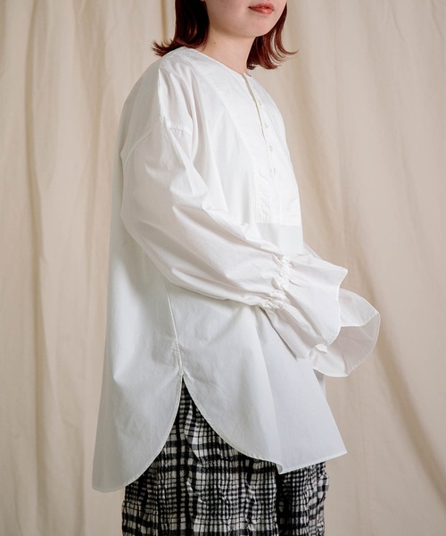 Brocante ブラウス シャツ 「Brocante / ブロカント」 CM30sウェザー 