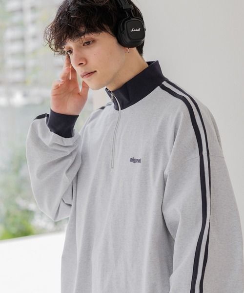 「SIGNAL SPORTS」 長袖Tシャツ MEDIUM ダークグレー メンズ