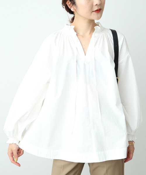 SLOBE IENA - SLOBE IENA サックスブルー 長袖シャツ IENA（シャツ/ブラウス(長袖/七分) ・ ブルー・ネイビー/青色系