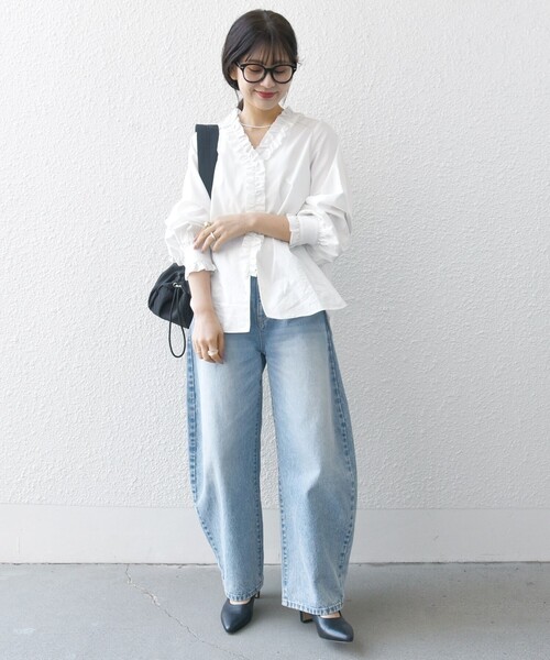 「SHIPS any」 長袖ブラウス ONE SIZE ベージュ レディース SHIPS any 「SHIPS any」 長袖ブラウス ONE SIZE ベージュ
