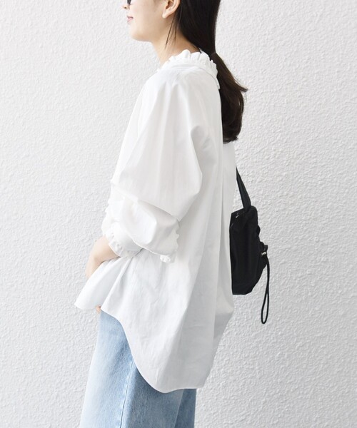 SHIPS any 「SHIPS any」 長袖ブラウス ONE SIZE ベージュ