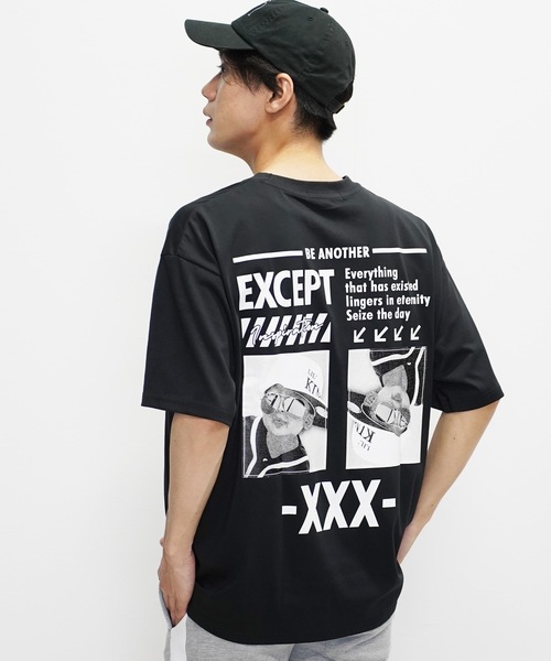 GBH グラフィックプリント Tシャツ ブラック Beno（ビーノ） tシャツ グラフィックプリントTシャツ メンズ