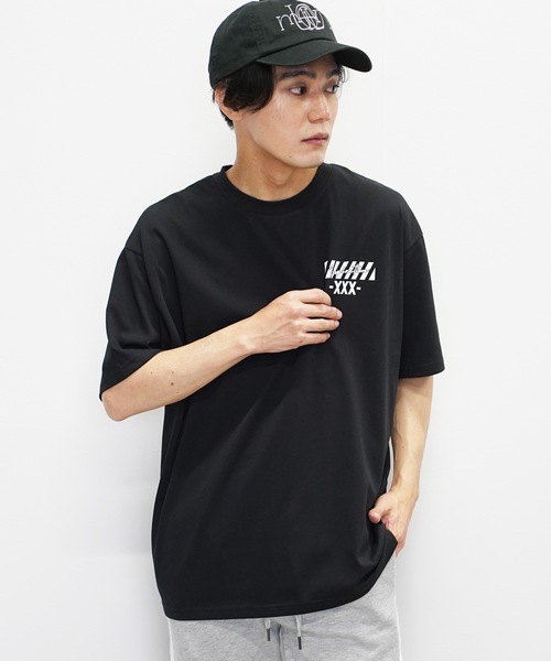 GBH グラフィックプリント Tシャツ ブラック Beno（ビーノ） tシャツ グラフィックプリントTシャツ メンズ