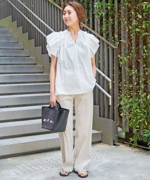 「Spick & Span」 ノースリーブブラウス FREE ホワイト レディース Spick＆Span 「Spick & Span」 ノースリーブブラウス FREE