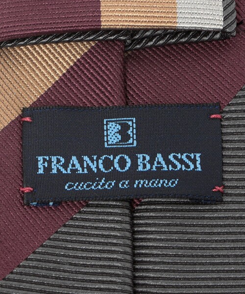 さ*ん様 FRANCO BASSI レジメンタルネクタイ FRANCO BASSI ネクタイ 「FRANCO BASSI」レジメンタル