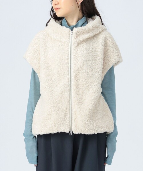 BEAMS HEART（ビームス ハート） ベスト ジレ フード ボアベスト