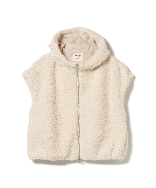 BEAMS HEART（ビームス ハート） ベスト ジレ フード ボアベスト