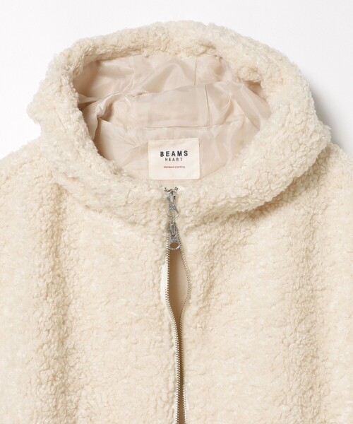 BEAMS HEART（ビームス ハート） ベスト ジレ フード ボアベスト