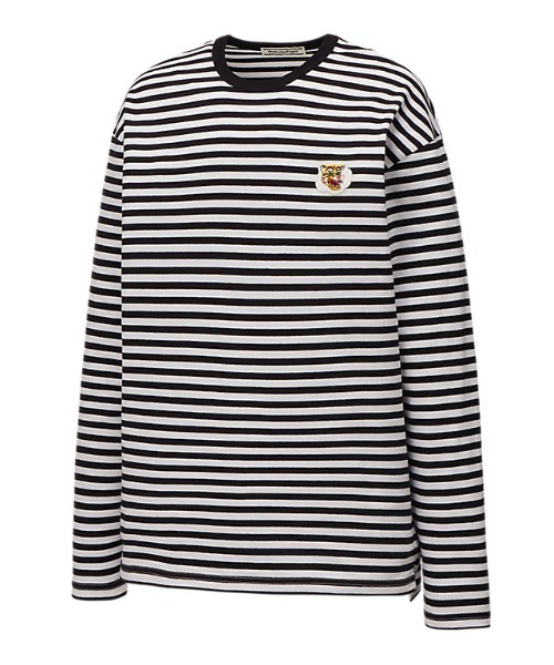 ［美品］アンドワンダー 長袖 ブラックカットソー and wander 「and wander」 長袖Tシャツ M ブラック メンズ