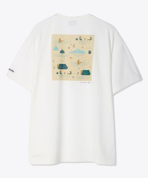「Columbia」 半袖Tシャツ X-LARGE ホワイト メンズ