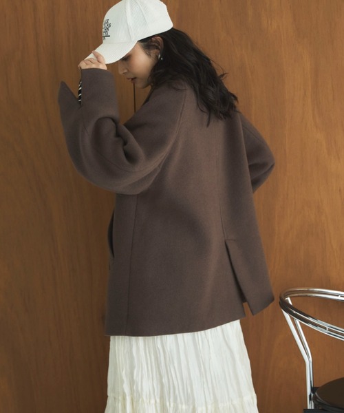 DOUX ARCHIVES（ドゥアルシーヴ） ピーコート pコート ビーバー