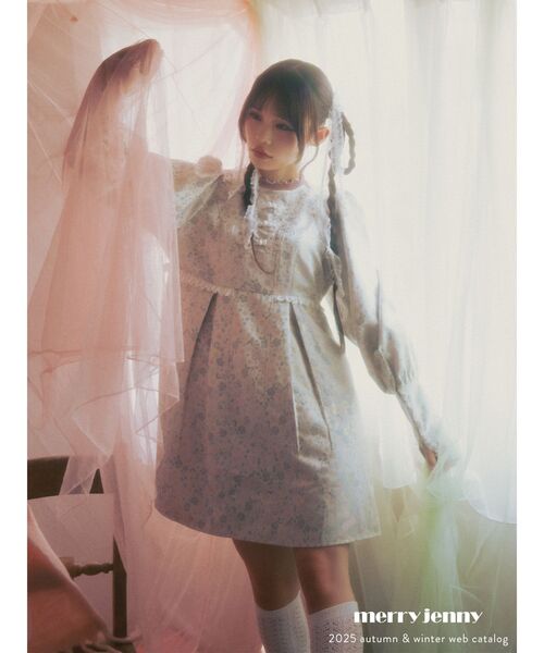 merry jenny（メリージェニー） ワンピース pastelジャガードミニ