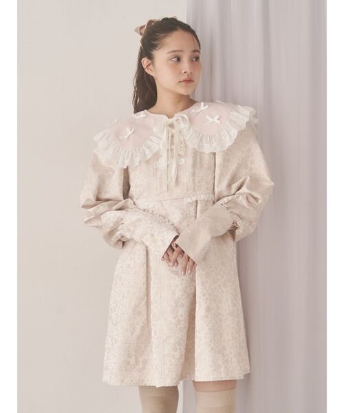 merry jenny（メリージェニー） ワンピース pastelジャガードミニ