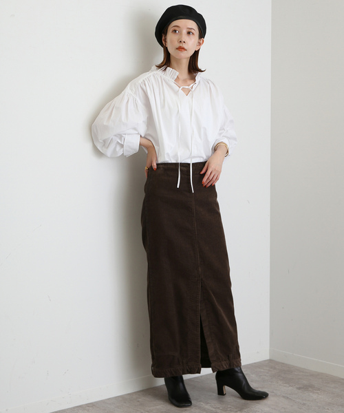 スローブイエナ　長袖ブラウス SLOBE IENA 「SLOBE IENA」 長袖ブラウス FREE ネイビー