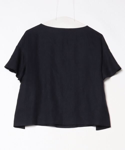 「UNITED ARROWS」 半袖ブラウス 38 ネイビー レディース