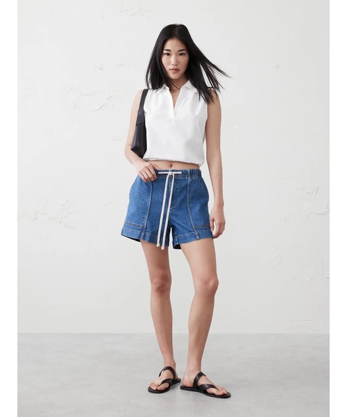 [BANANA REPUBLIC FACTORY STORE] безрукавка X-SMALL черный женский 