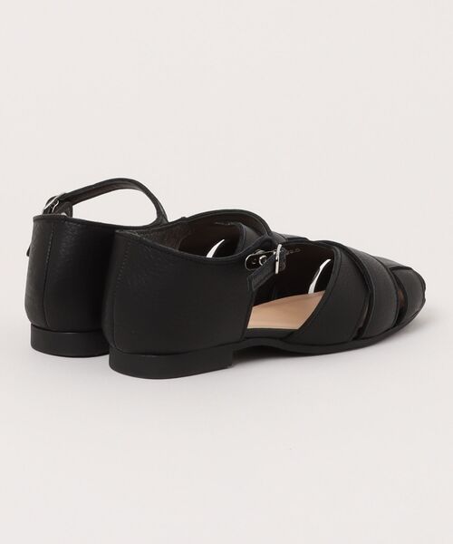 「ENあしながおじさん」 フラットサンダル 24.5cm グレイッシュベージュ レディース_画像2