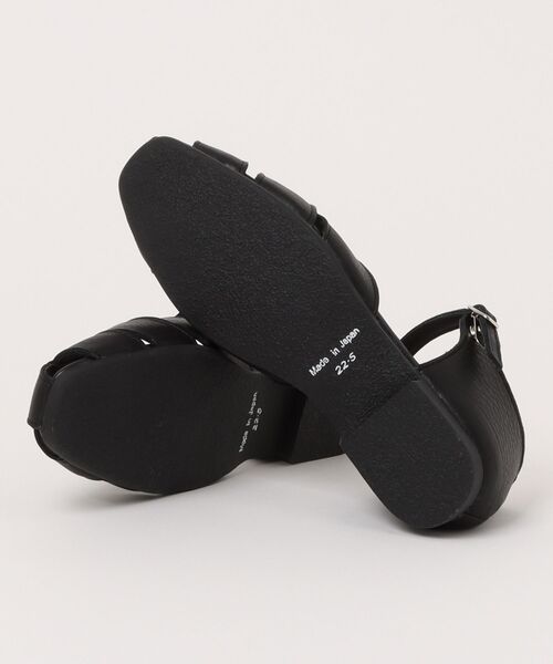 「ENあしながおじさん」 フラットサンダル 24.5cm グレイッシュベージュ レディース_画像3