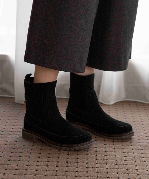 Minnetonka ブーツ MINNETONKA ミネトンカ / ニットソックスサイドゴア