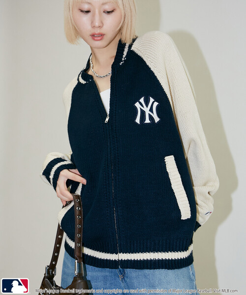 カーディガン MLB/メジャーリーグベースボール 別注 ZIP KNIT CARDIGANT/ジップニットカーディガン(限定展開) メンズ レディース | MLB | 03