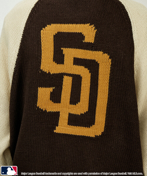 カーディガン MLB/メジャーリーグベースボール 別注 ZIP KNIT CARDIGANT/ジップニットカーディガン(限定展開) メンズ レディース | MLB | 08
