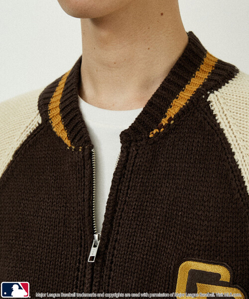 カーディガン MLB/メジャーリーグベースボール 別注 ZIP KNIT CARDIGANT/ジップニットカーディガン(限定展開) メンズ レディース | MLB | 07