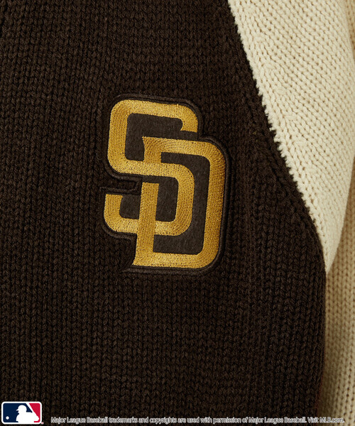 カーディガン MLB/メジャーリーグベースボール 別注 ZIP KNIT CARDIGANT/ジップニットカーディガン(限定展開) メンズ レディース | MLB | 06