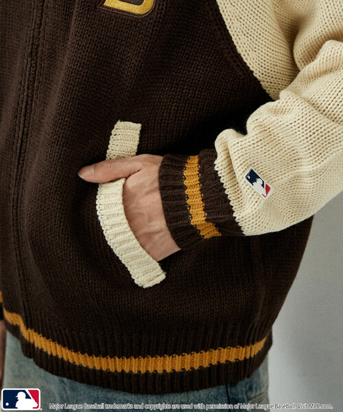 カーディガン MLB/メジャーリーグベースボール 別注 ZIP KNIT CARDIGANT/ジップニットカーディガン(限定展開) メンズ レディース | MLB | 05