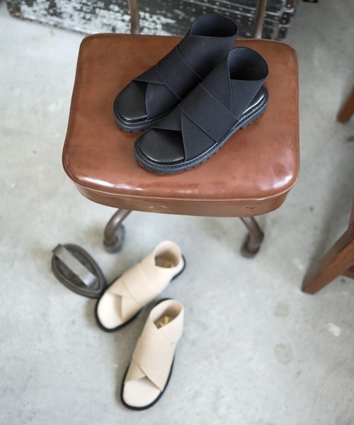 「SESTO」 フラットサンダル M ブラック レディース_画像8