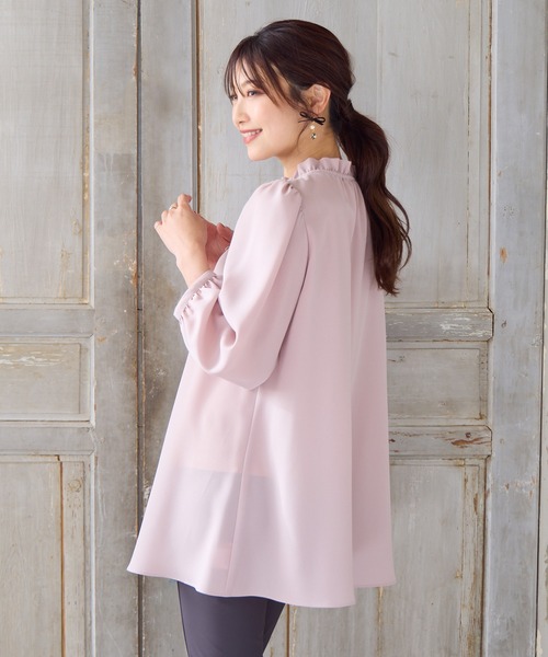 Rose Tiara ♡ 新品 ♡ ハートケミカルレースブラウス Rose Tiara（ローズティアラ） ブラウス シャツ 「手洗いOK」ケミカル
