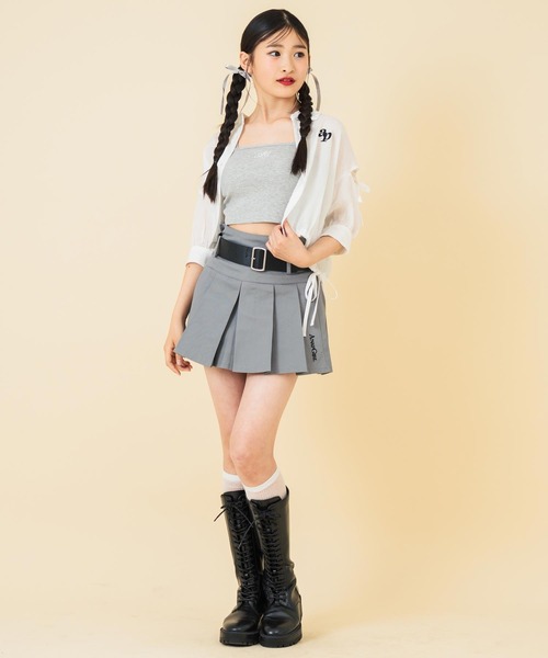 「ANAP GiRL」 「KIDS」半袖シャツ S スミクロ キッズ_画像3