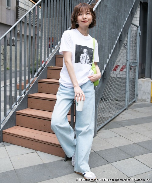 「GOOD ROCK SPEED」 半袖Tシャツ FREE オフホワイト レディース_画像2