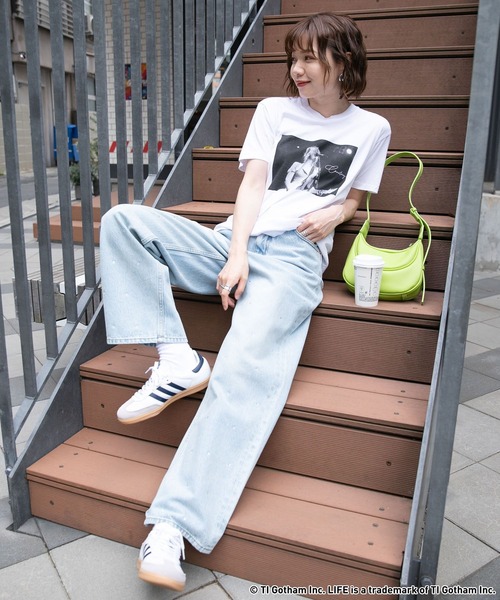 「GOOD ROCK SPEED」 半袖Tシャツ FREE オフホワイト レディース_画像3