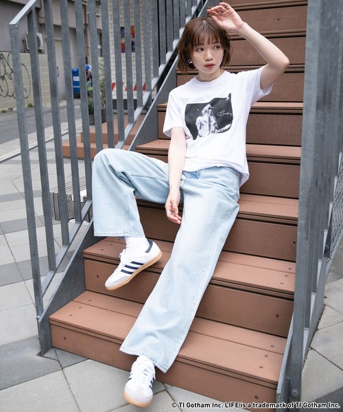 「GOOD ROCK SPEED」 半袖Tシャツ FREE オフホワイト レディース_画像4