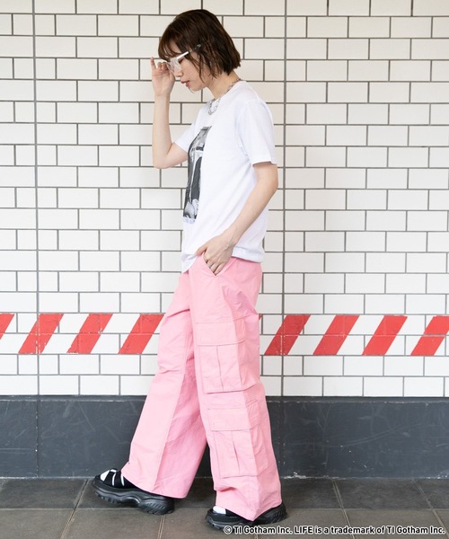 「GOOD ROCK SPEED」 半袖Tシャツ FREE オフホワイト レディース_画像8