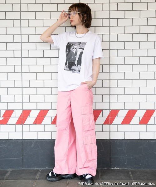 「GOOD ROCK SPEED」 半袖Tシャツ FREE オフホワイト レディース_画像9