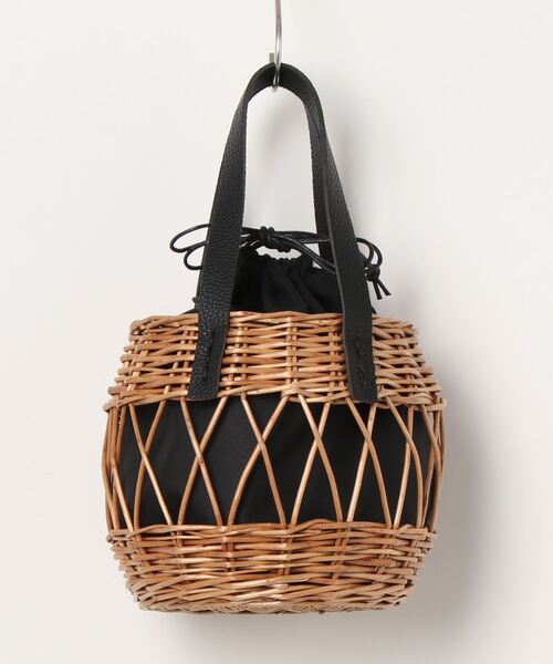 「emesuelee」 かごバッグ フリー ブラック レディース_画像2